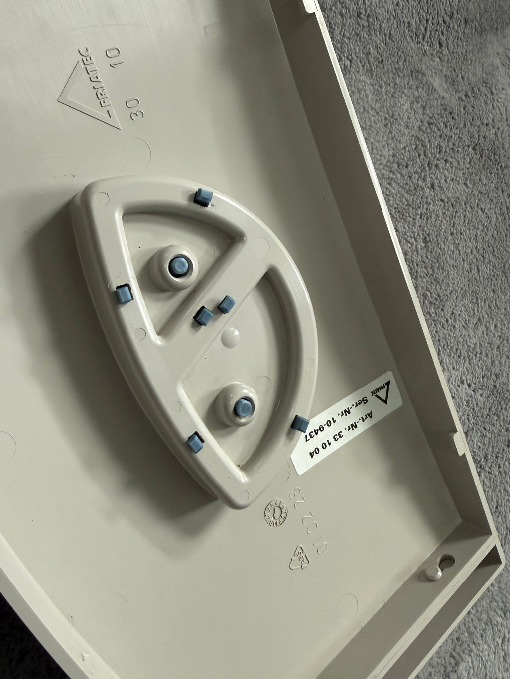 Friatec Drucktaster Toilettenspülung Ersatzteil Hellgrau
