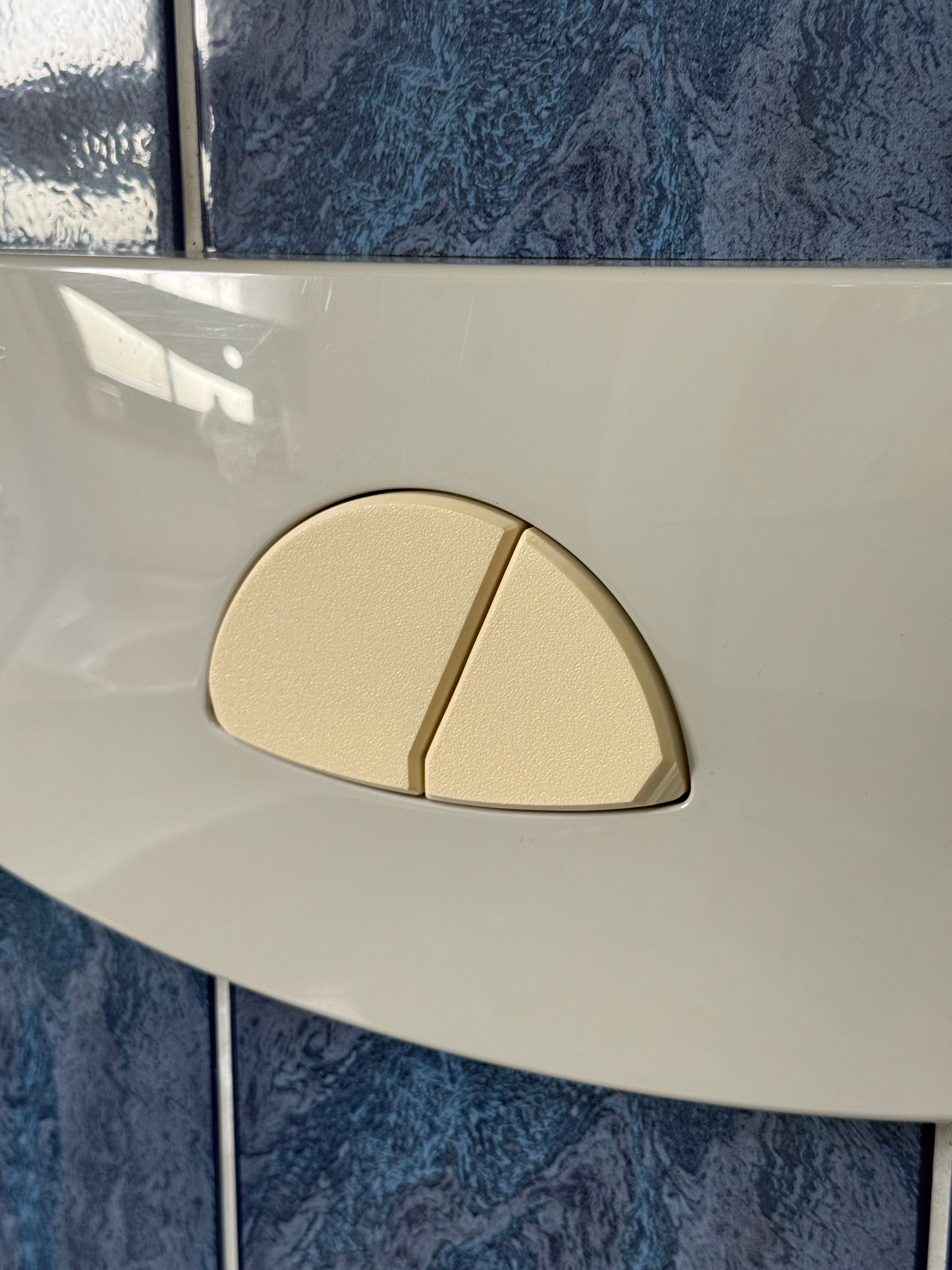 Friatec Drucktaster Toilettenspülung Ersatzteil Beige